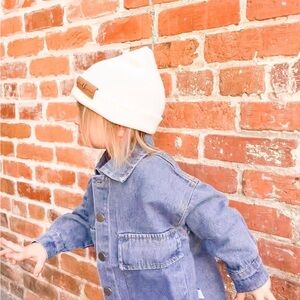 Kids Denim Fringe Jacket